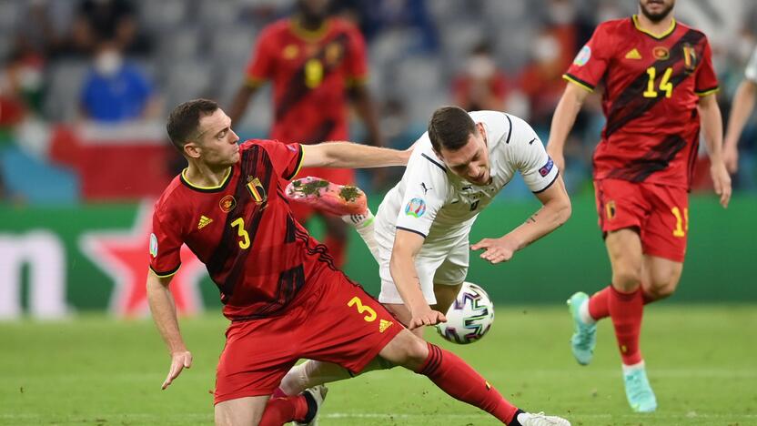 Euro 2020 ketvirtfinalis: Belgija – Italija 1:2