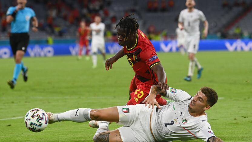 Euro 2020 ketvirtfinalis: Belgija – Italija 1:2