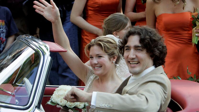  Justinas Trudeau ir Sophie Gregoire Trudeau 