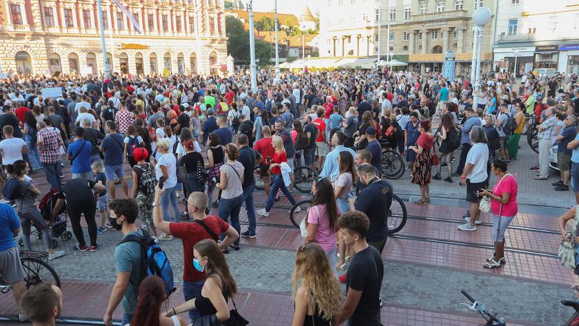 Protestai Zagrebe