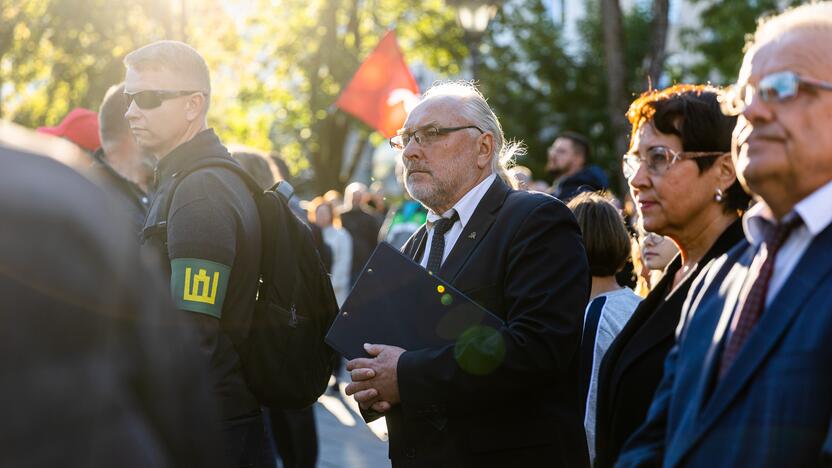 Nacionalinio susivienijimo surengta protesto akcija