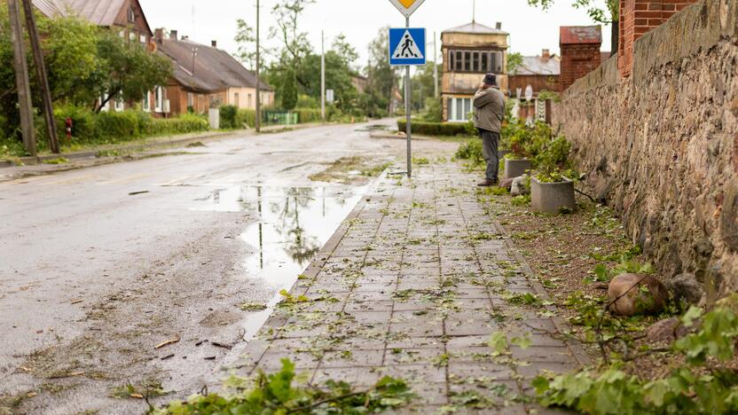 Audros padariniai Žagarėje