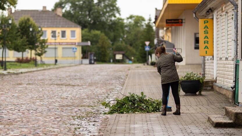 Audros padariniai Žagarėje