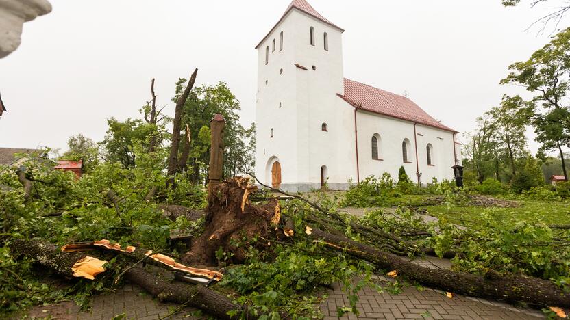 Audros padariniai Žagarėje