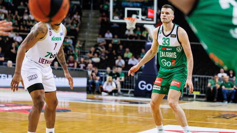 LKL pusfinalis: Kauno „Žalgiris“ – Panevėžio „7bet-Lietkabelis“ 93:72