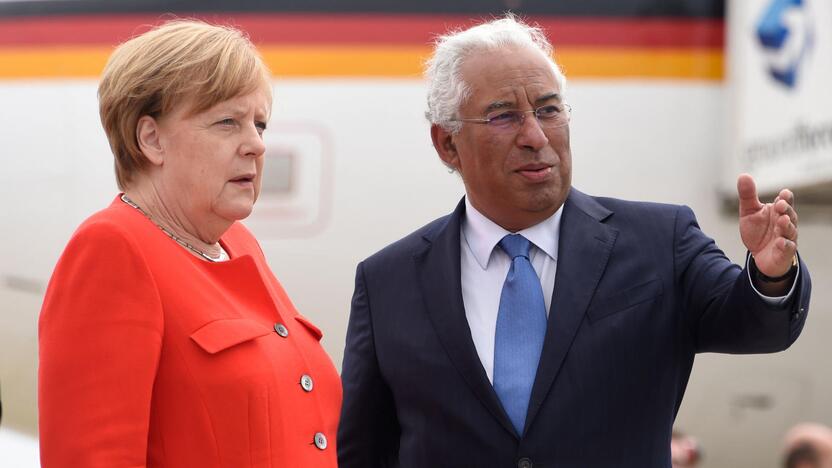 Angela Merkel ir Antonio Costa 