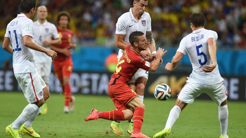 Pasaulio futbolo čempionatas: Belgija - JAV