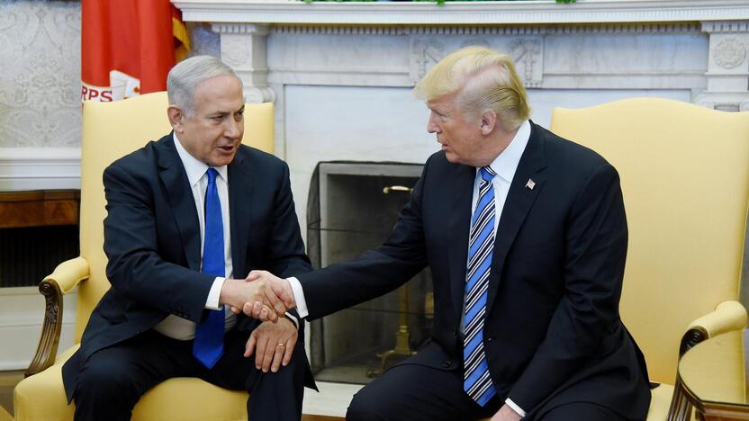 Benjaminas Netanyahu ir Donaldas Trumpas