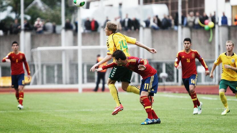 Europos U-19 futbolo čempionatas: Lietuva-Ispanija