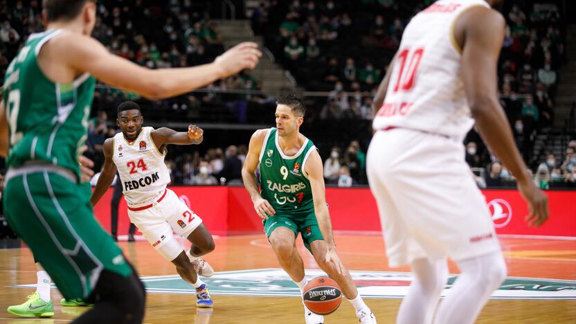 Eurolyga:  „Žalgiris“ –  „Monaco“ 98:107