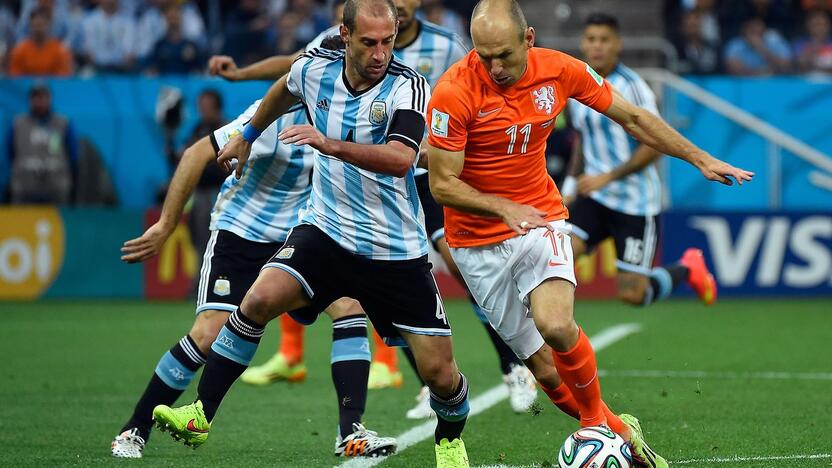 Pasaulio futbolo čempionato pusfinalis: Olandija - Argentina