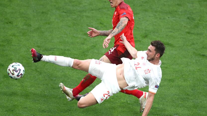 Euro 2020 ketvirtfinalis: Šveicarija – Ispanija 1:1; baud. 1:3