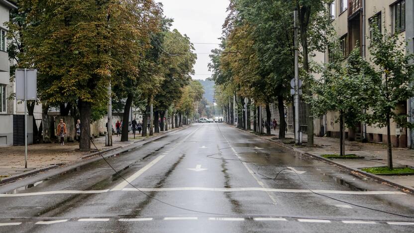 Nutraukti Kęstučio g. troleibusų laidai