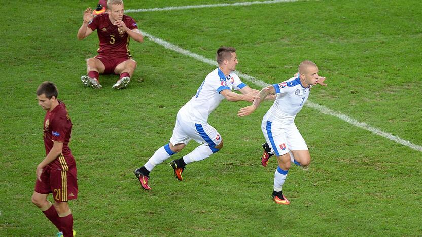 Euro 2016: Slovakija - Rusija 2:1