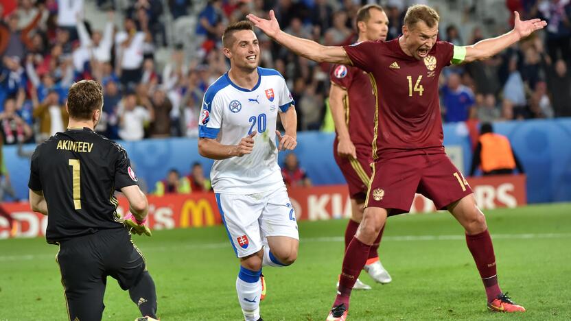 Euro 2016: Slovakija - Rusija 2:1