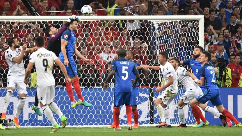 Euro 2016: Prancūzija - Albanija 2:0