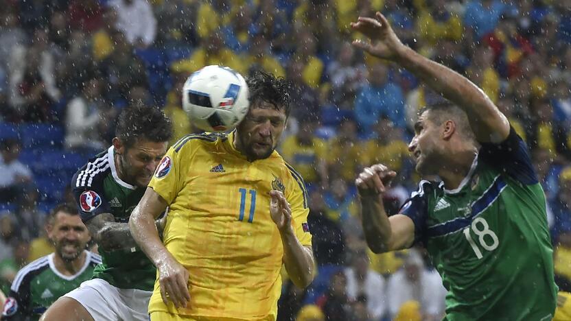 Euro 2016: Šiaurės Airija - Ukraina 2:0