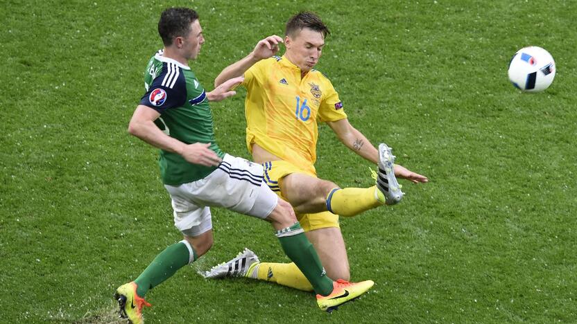 Euro 2016: Šiaurės Airija - Ukraina 2:0