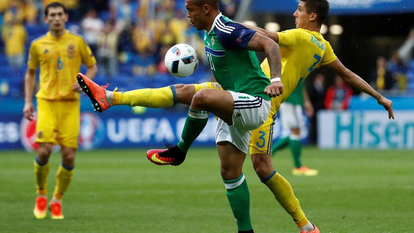 Euro 2016: Šiaurės Airija - Ukraina 2:0