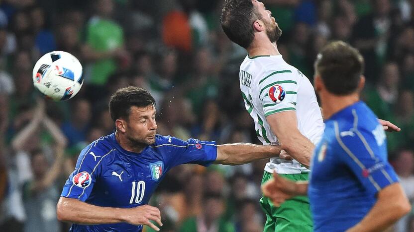 Euro 2016: Airija - Italija 1:0