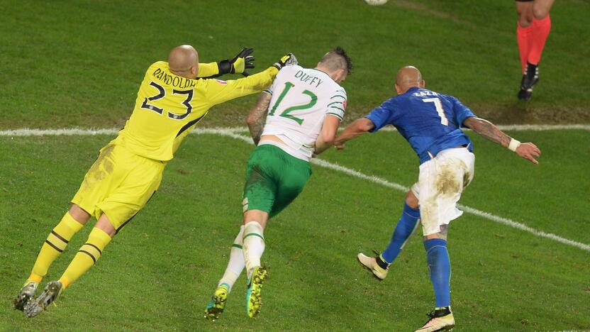 Euro 2016: Airija - Italija 1:0