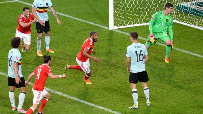 Euro 2016: Velsas - Belgija 3:1