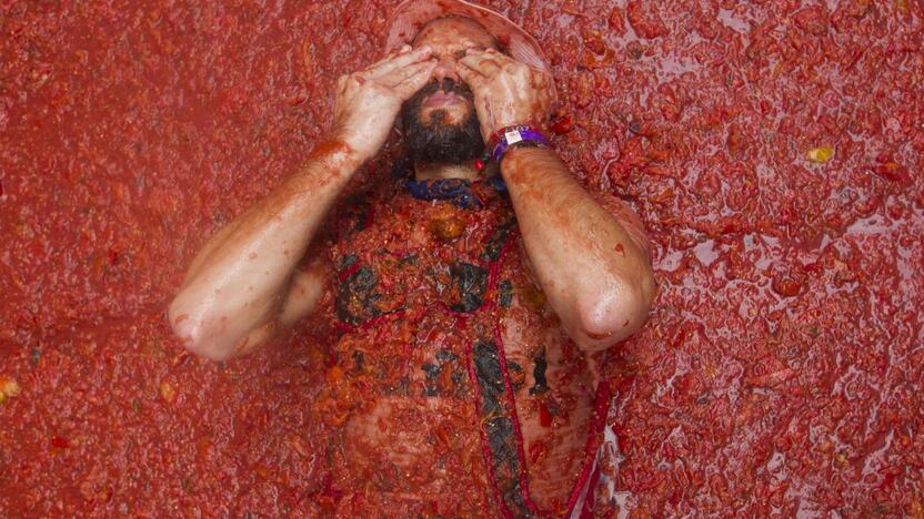 Festivalis „Tomatina“ Ispanijoje