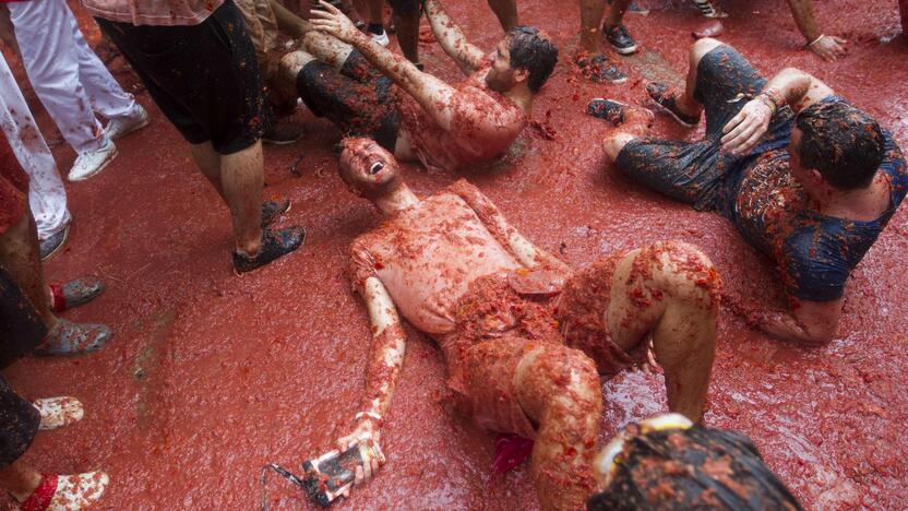 Festivalis „Tomatina“ Ispanijoje