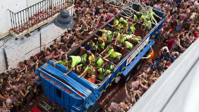 Festivalis „Tomatina“ Ispanijoje