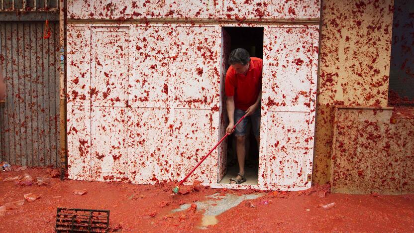 Festivalis „Tomatina“ Ispanijoje