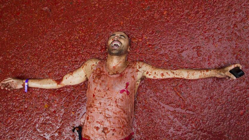 Festivalis „Tomatina“ Ispanijoje