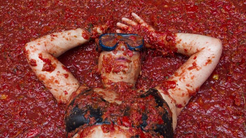 Festivalis „Tomatina“ Ispanijoje