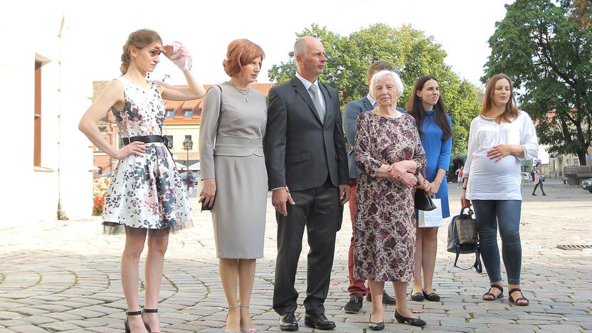 Olimpiečio burlentininko J.Bernoto vestuvės