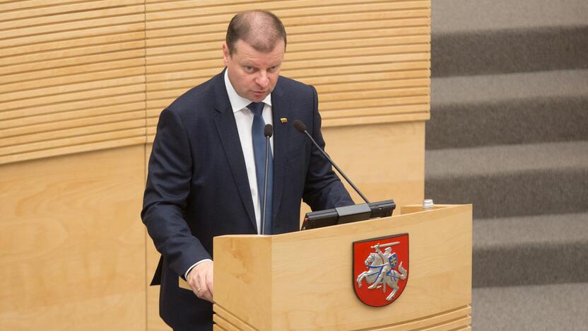 S. Skvernelis pristatė Vyriausybės programą