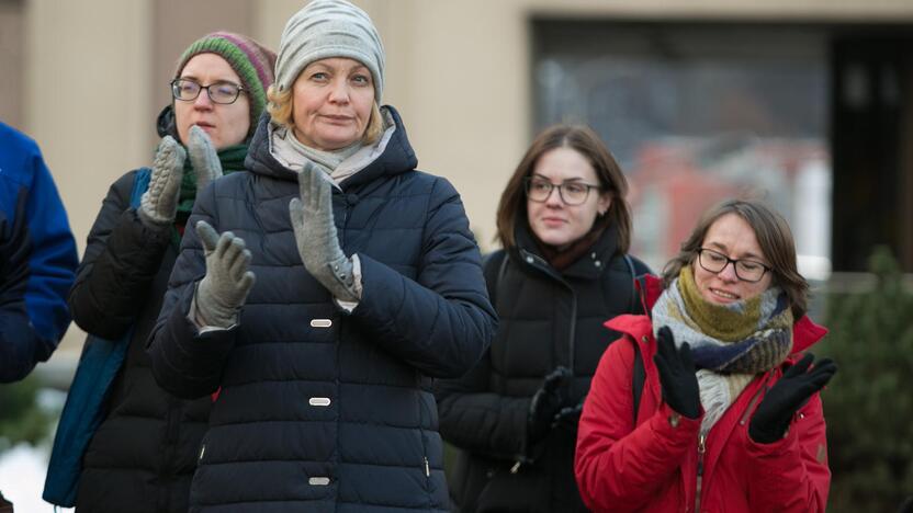 Protestas prieš pagalbinio apvaisinimo įstatymo pataisas