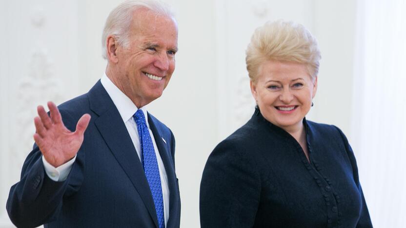 Dalia Grybauskaitė ir Joe Bidenas.