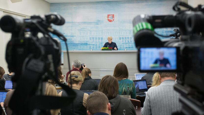 Metinė prezidentės spaudos konferencija