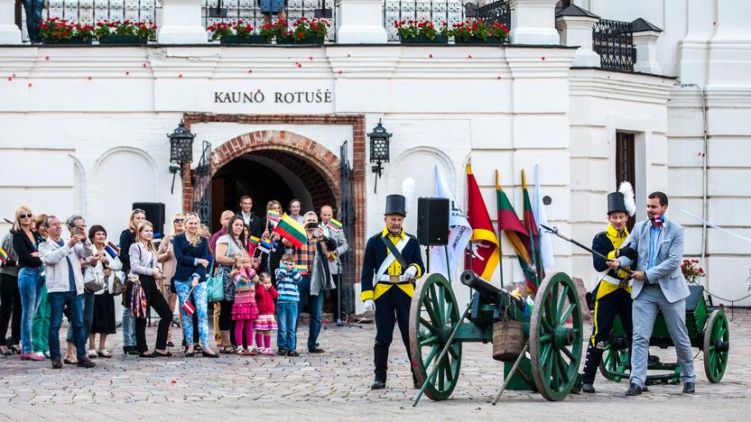 Baltijos kelias atkurtas Kauno širdyje