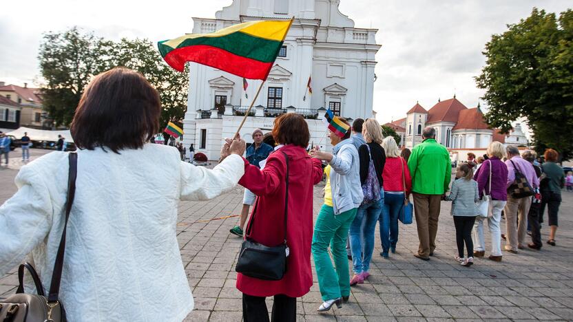 Baltijos kelias atkurtas Kauno širdyje