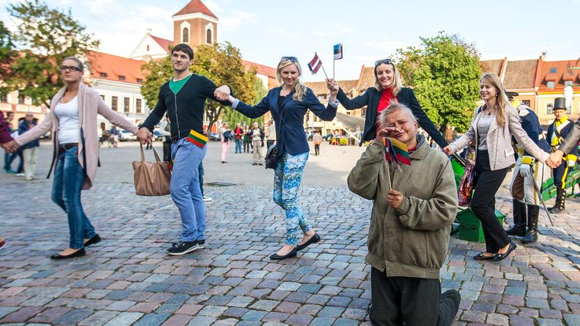 Baltijos kelias atkurtas Kauno širdyje