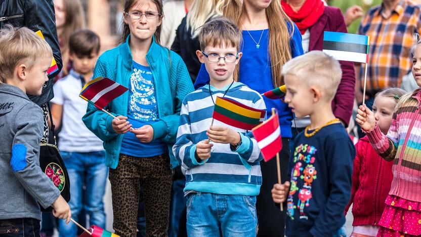 Baltijos kelias atkurtas Kauno širdyje