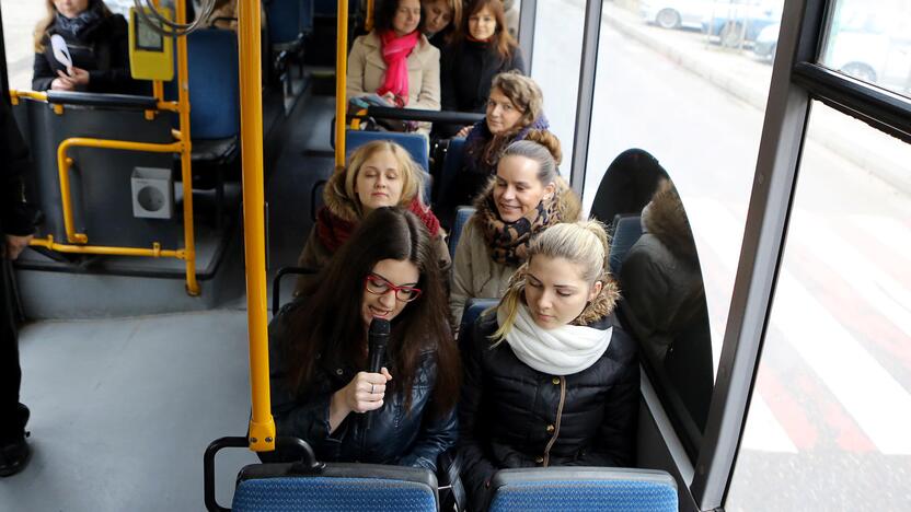 Akcija: keleiviniame transporte vyko pažintinė ekskursija