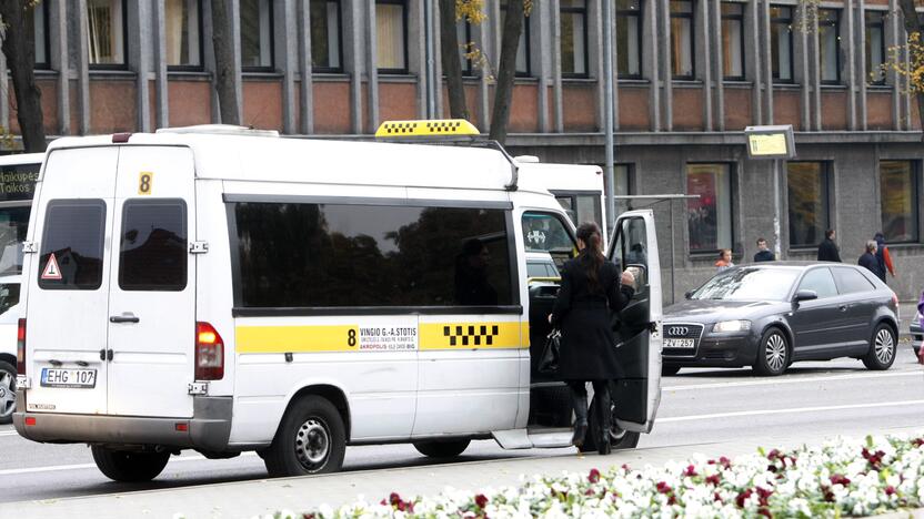 Pokyčiai: pastaruoju metu maršrutiniai taksi atidžiau stebi, kur sustoti.