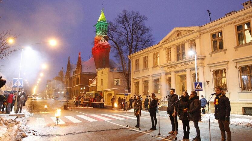 Klaipėdiečiai norėtų, kad Klaipėdos centrinio pašto bokštas būtų apšviestas visą žiemą.