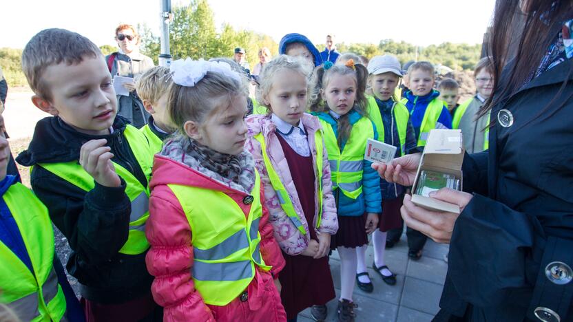 Mokiniai dalyvavo akcijoje "Į mokyklą važiuoju pats"