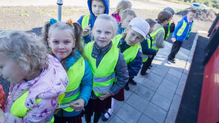 Mokiniai dalyvavo akcijoje "Į mokyklą važiuoju pats"