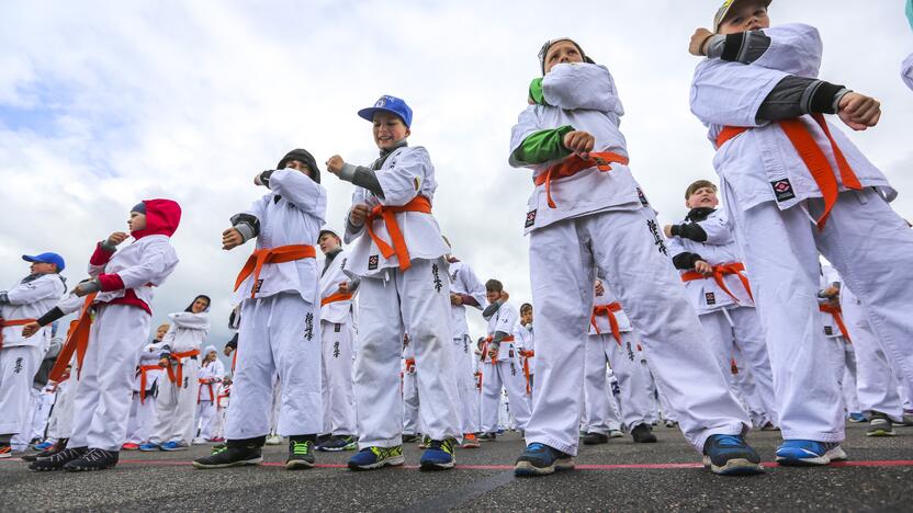 Karatė egzaminas Palangos oro uoste