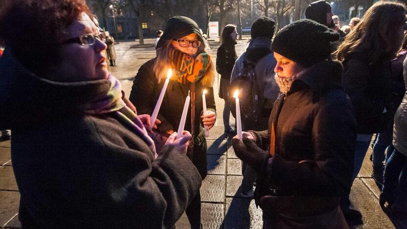 Ukrainos palaikymo akcija Kaune