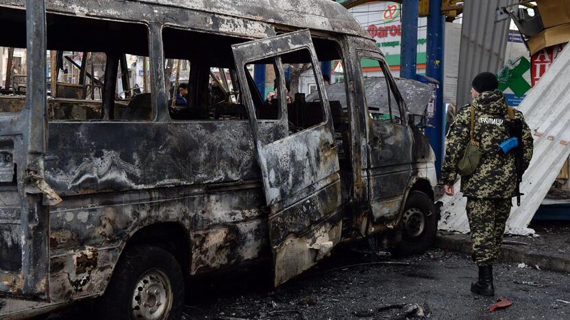 Karo taikinys Donecke – autobusų stotis