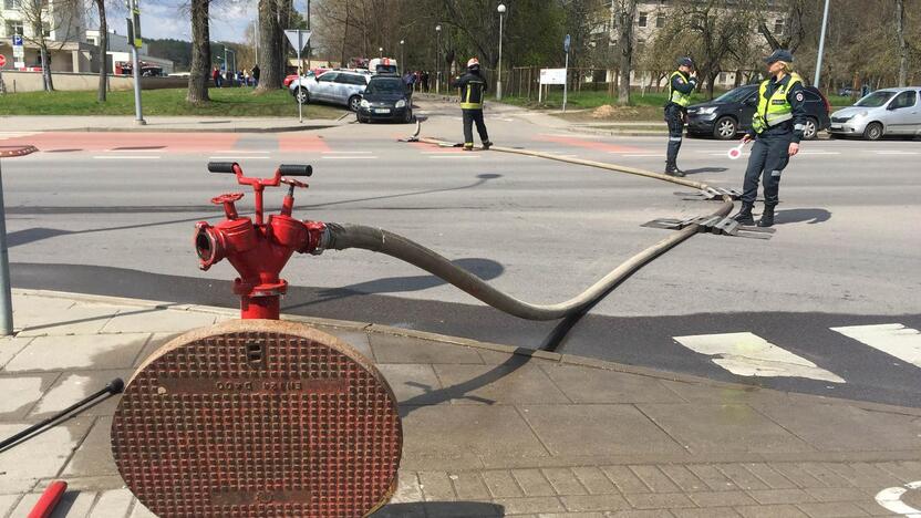 Sprogimas prie Santariškių klinikų